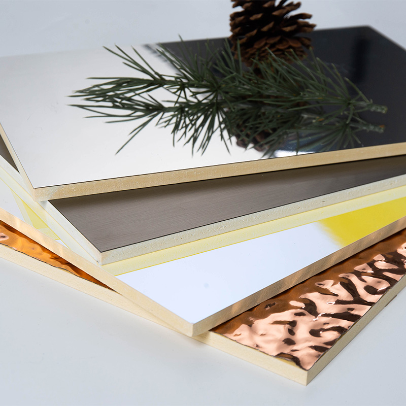 YXWPC1225 5 mm dikte 122 cm breedte binnen/buitenwanddecoratiebord Waterdicht WPC Wall Board