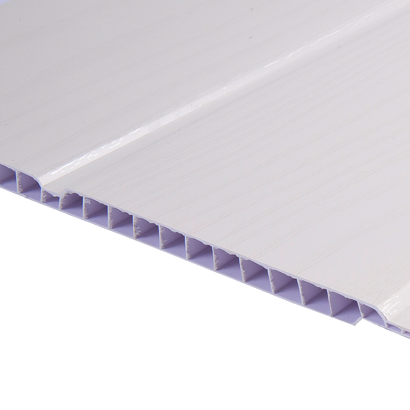 Witte wandbekleding vellen in elkaar grijpende PVC -wandpanelen yxpvc208